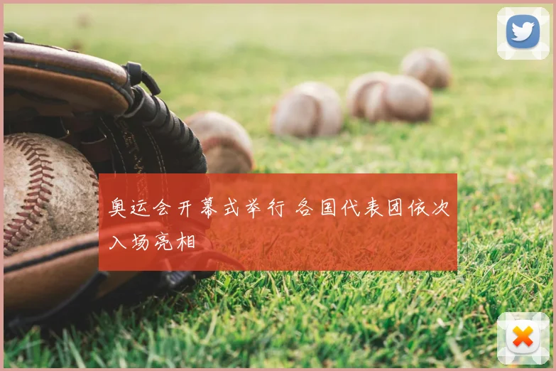 奥运会开幕式举行 各国代表团依次入场亮相